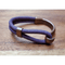 Purple Cork Copper Side Hook Bracelet